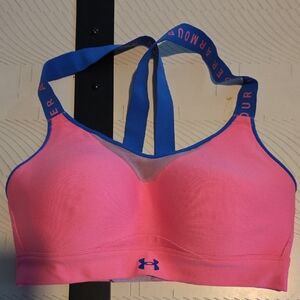 Under Armour Vibrant Pink and Blue Sports Bra